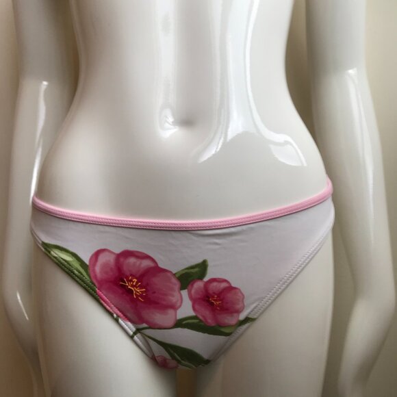 Billabong surf white pink floral print flower bikini - Picture 5 of 9